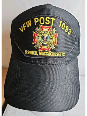 Vintage VFW Post 1093 Ipswich, Massachusetts Hat Snapback Adjustable Made In USA